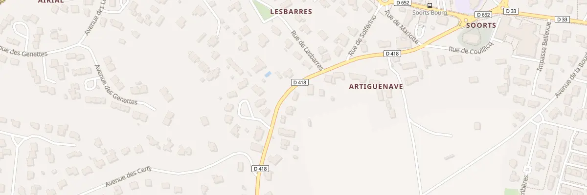 Plan du 357 Av de la Bécasse à Soorts-Hossegor