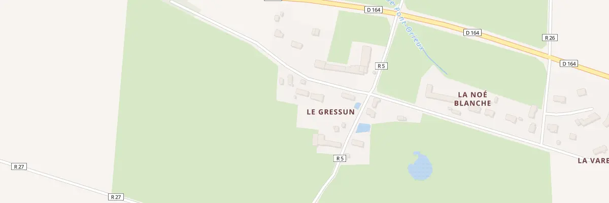 Plan du 207 Le Gressun aux Touches