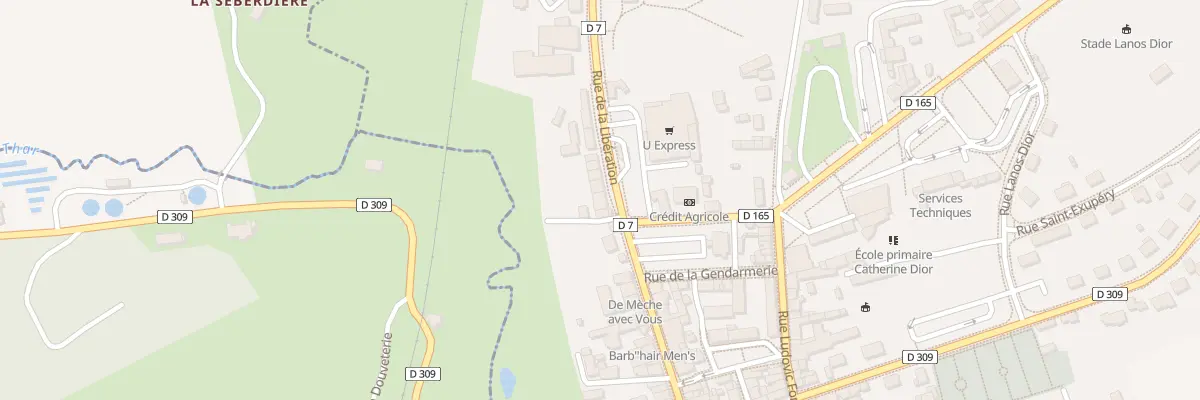 Plan du 55 Rue de la Liberation à La Haye-Pesnel