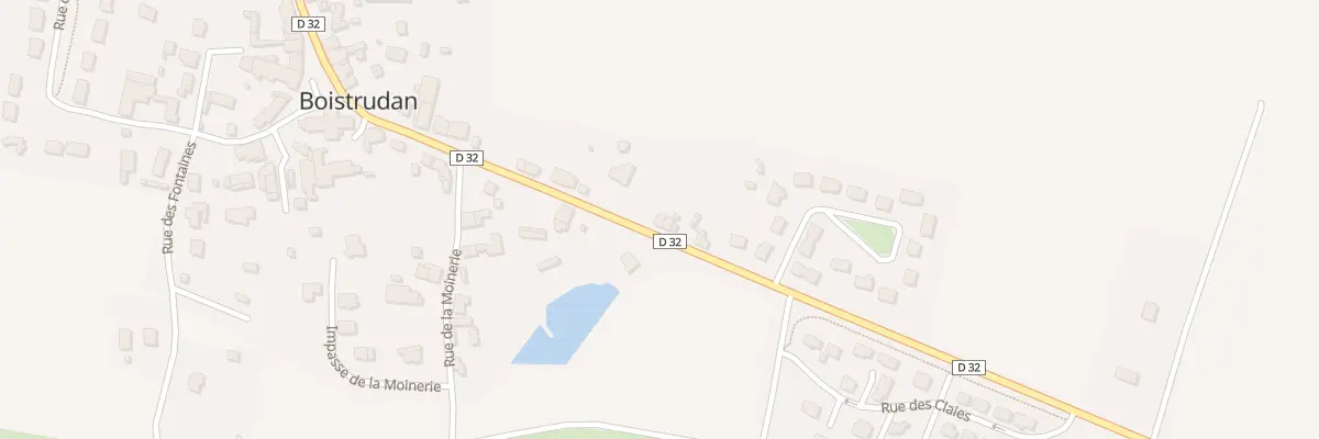 Plan du 25 Rue François Marie le Roux à Boistrudan