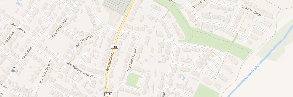 Plan du 25 Rue paul claudel à La Roche-sur-Yon