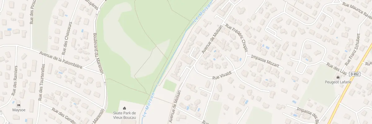 Plan du 1 Av de Moisan à Vieux-Boucau-les-Bains