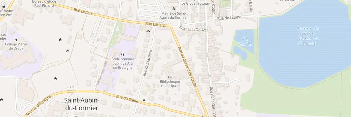 Plan du 6 Rue du General de Gaulle à Saint-Aubin-du-Cormier