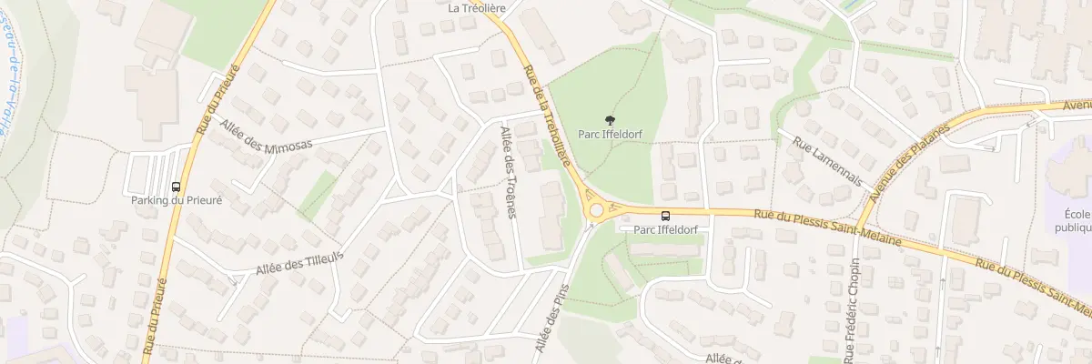 Plan du 1B All des Troênes à Châteaubourg