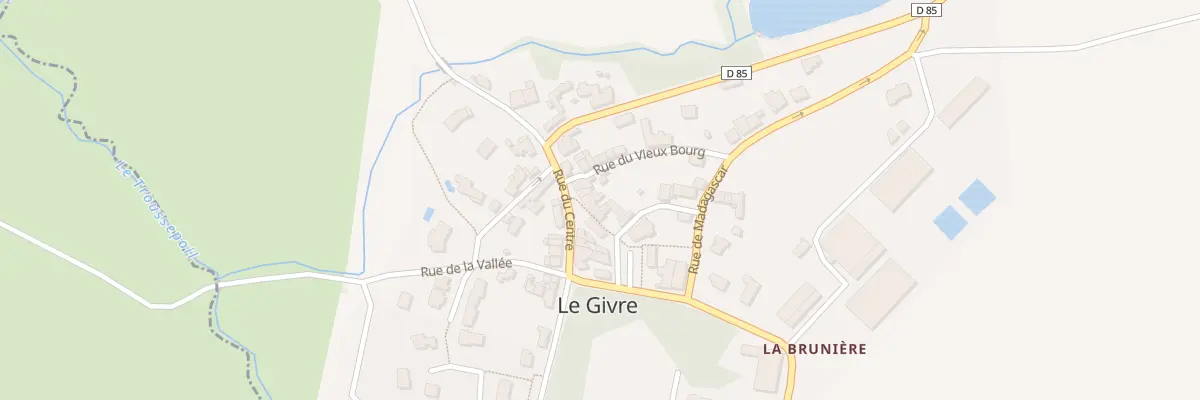 Plan du 10 Rue du centre au Givre
