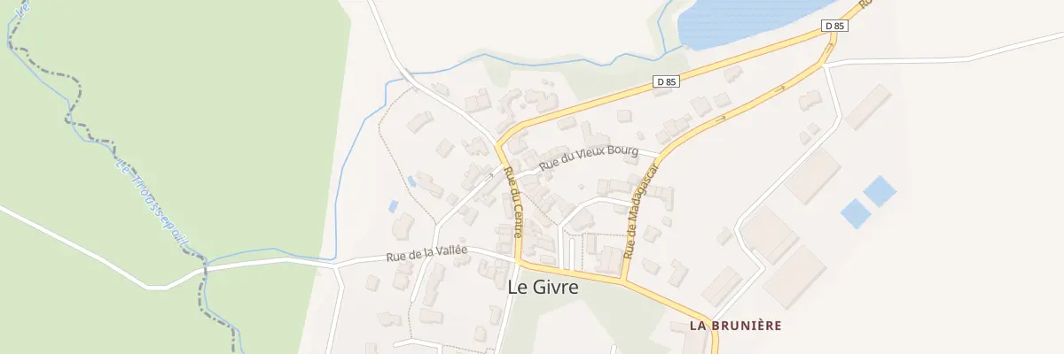 Plan du 16 Rue du centre au Givre