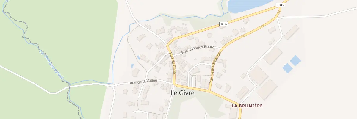 Plan du 14 Rue du centre au Givre