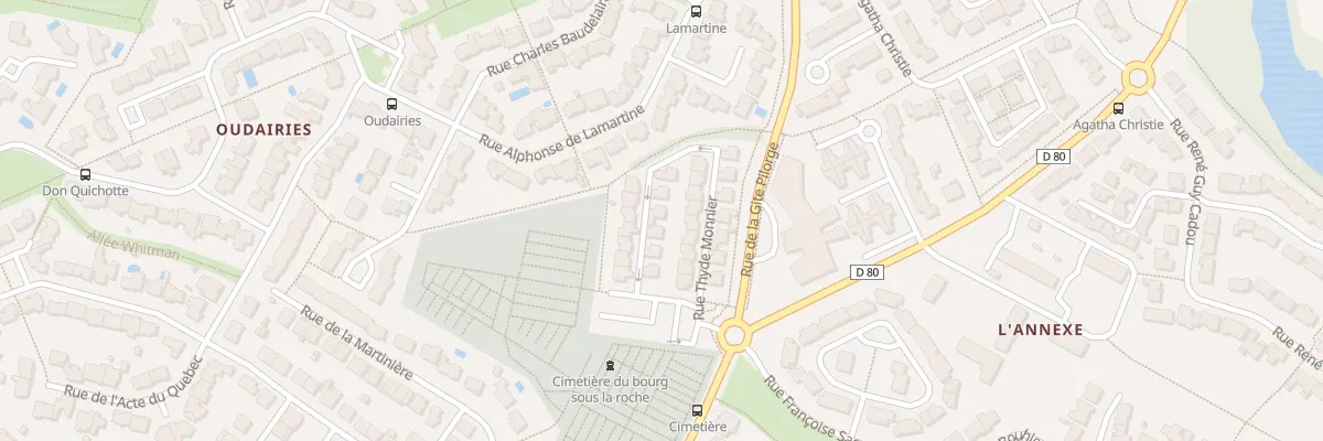 Plan du 23 Rue thyde monnier à La Roche-sur-Yon
