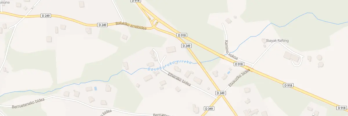 Plan du 202 Eiherako bidea à Itxassou