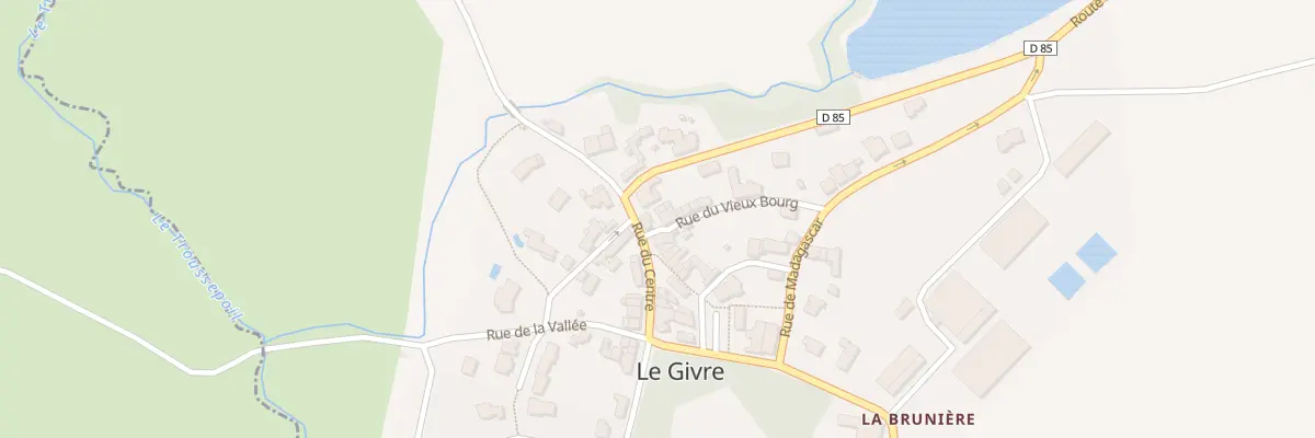 Plan du 18 Rue du centre au Givre