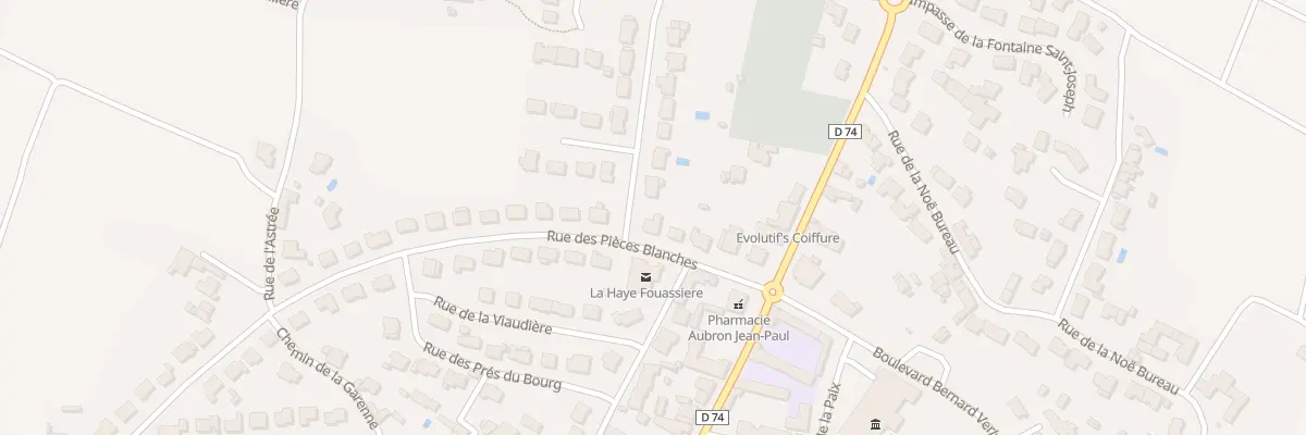 Plan du 5 Rue des Pièces Blanches à La Haie-Fouassière