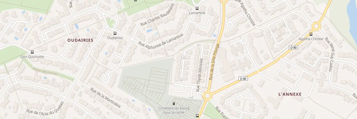 Plan du 18 Rue thyde monnier à La Roche-sur-Yon