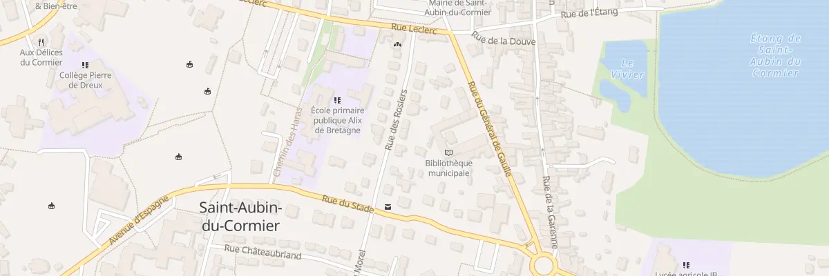 Plan du 9 Rue des Rosiers à Saint-Aubin-du-Cormier