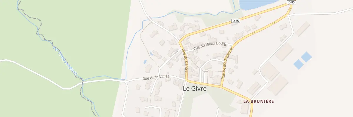 Plan du 7 Rue du centre au Givre
