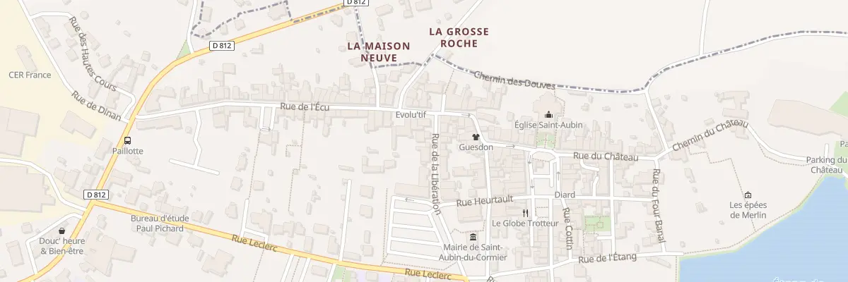 Plan du 7 Rue de la Libération à Saint-Aubin-du-Cormier