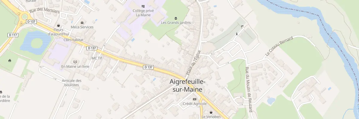 Plan du 5B Pl de l’Eglise à Aigrefeuille-sur-Maine