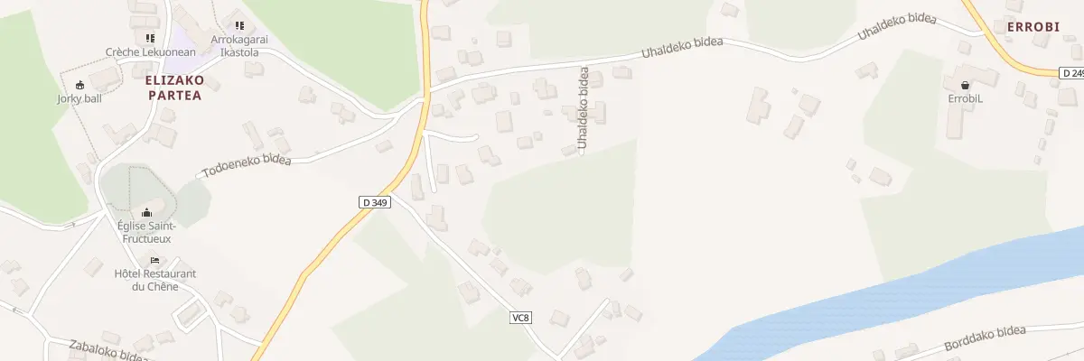 Plan du 146 Uhaldeko bidea à Itxassou