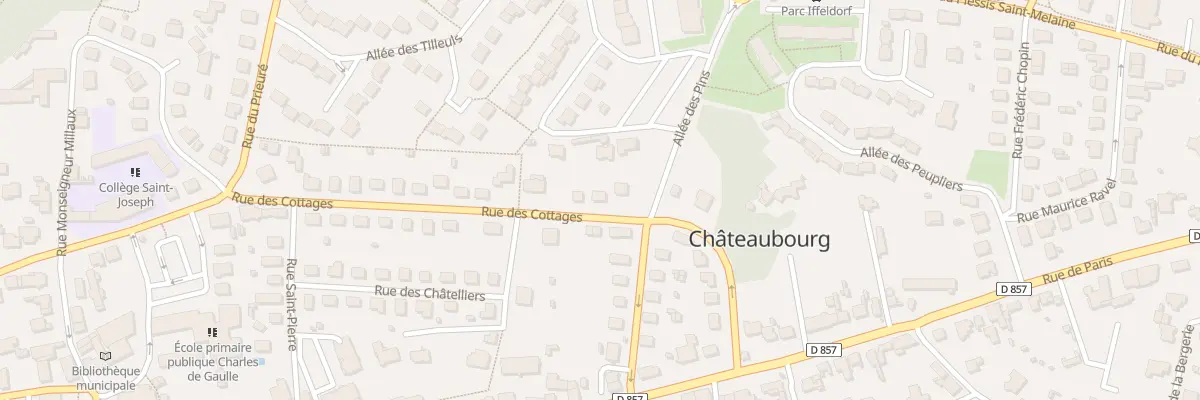 Plan du 25 Rue des Cottages à Châteaubourg