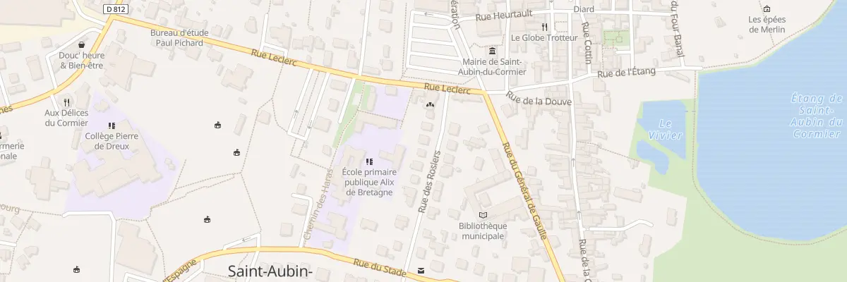 Plan du 4 Rue des Rosiers à Saint-Aubin-du-Cormier