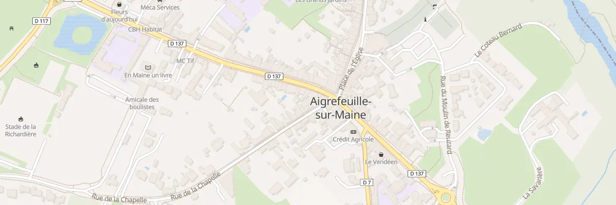 Plan du 6 Rue de la Chapelle à Aigrefeuille-sur-Maine