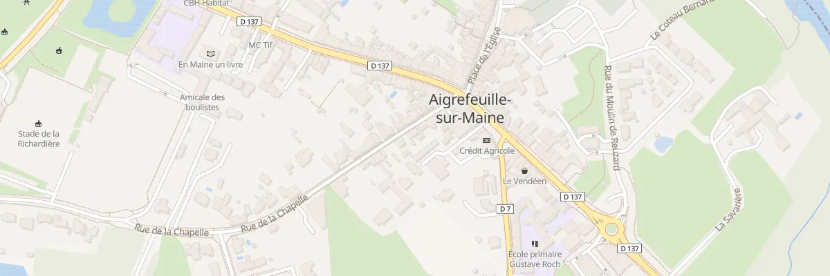 Plan du 11 Rue de la Chapelle à Aigrefeuille-sur-Maine