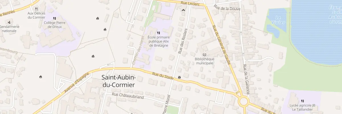 Plan du 14 Rue des Rosiers à Saint-Aubin-du-Cormier