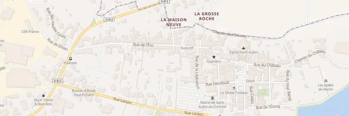 Plan du 13 Rue de l’Ecu à Saint-Aubin-du-Cormier