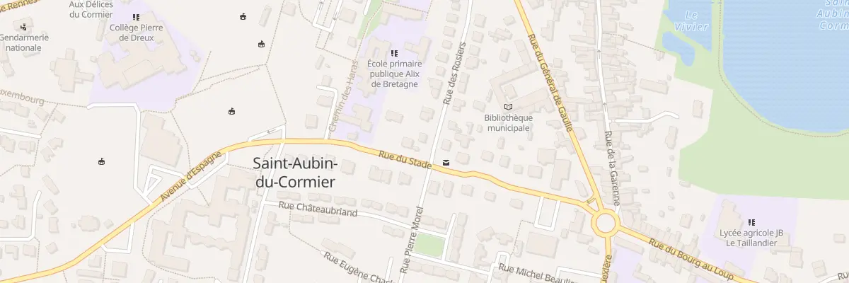 Plan du 16 Rue des Rosiers à Saint-Aubin-du-Cormier