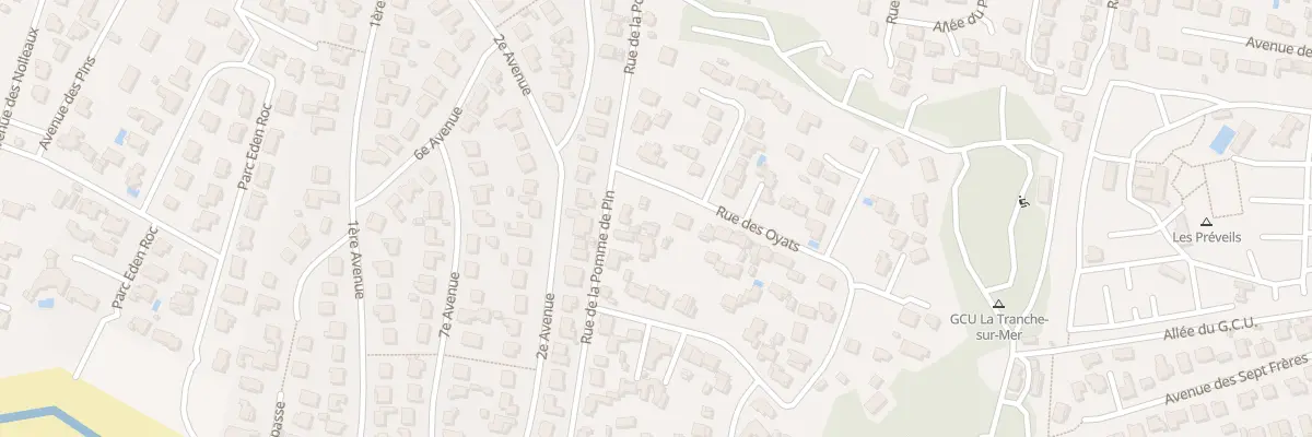 Plan du 6 Rue des oyats à La Tranche-sur-Mer