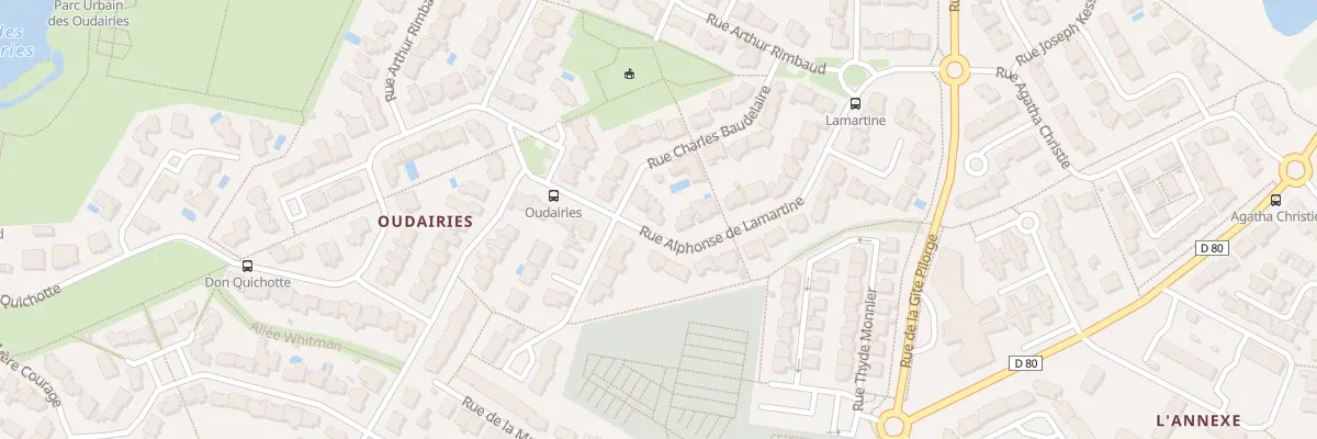 Plan du 13 Rue alphonse de lamartine à La Roche-sur-Yon