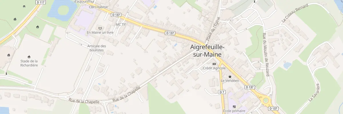 Plan du 16 Rue de la Chapelle à Aigrefeuille-sur-Maine
