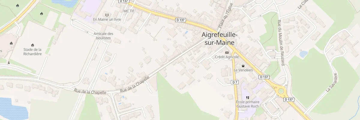 Plan du 17 Rue de la Chapelle à Aigrefeuille-sur-Maine