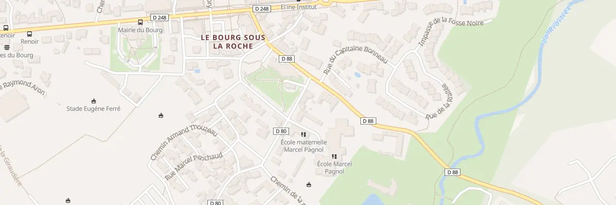 Plan du 7 Rue émile baumann à La Roche-sur-Yon
