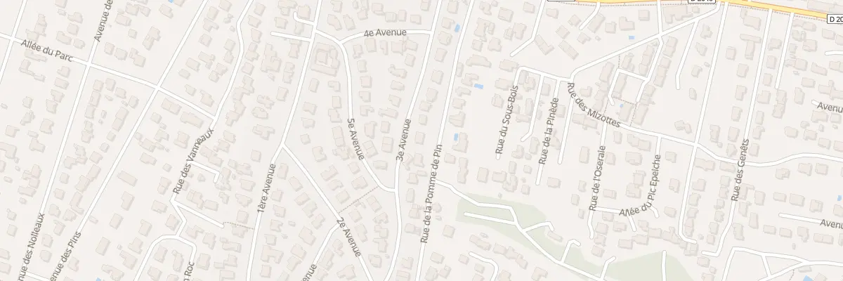 Plan du 19 Av Parc du Rocher 3eme Ave à La Tranche-sur-Mer