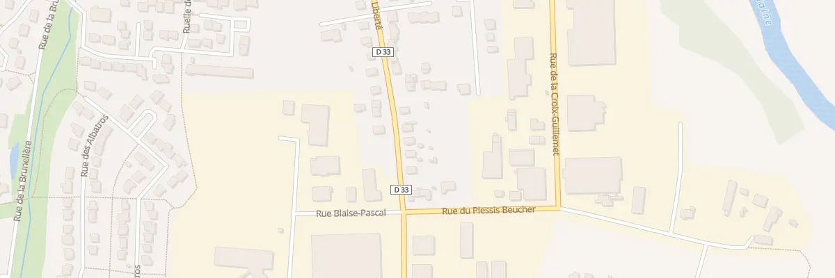 Plan du 32 Bd de la Liberté à Châteaubourg