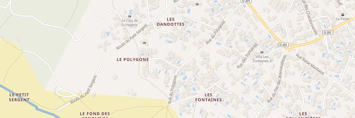 Plan du 2 All des Dandottes au Bois-Plage-en-Ré