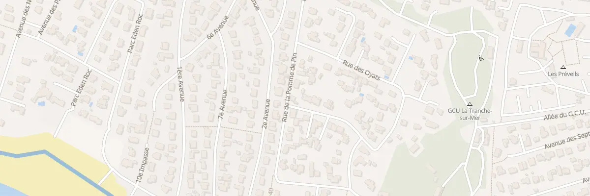 Plan du 43 Rue de la Pomme de Pin à La Tranche-sur-Mer