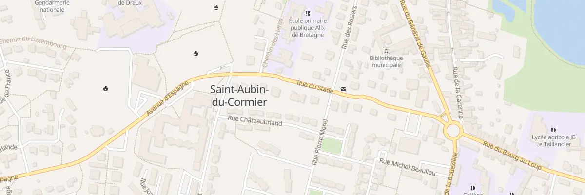 Plan du 17B Rue du Stade à Saint-Aubin-du-Cormier