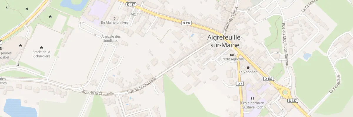 Plan du 26 Rue de la Chapelle à Aigrefeuille-sur-Maine