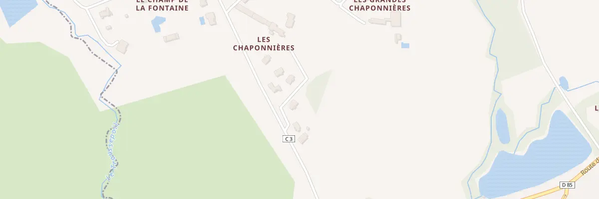 Plan du 9001 Les Chaponnières au Givre