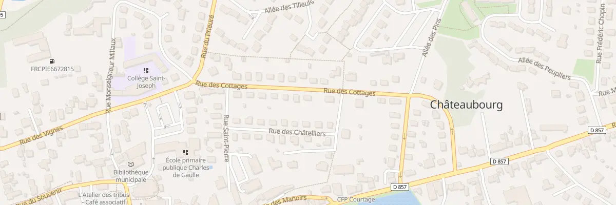 Plan du 16 Rue des Cottages à Châteaubourg