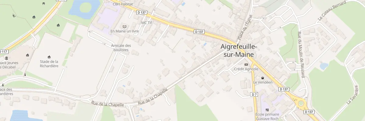 Plan du 24 Rue de la Chapelle à Aigrefeuille-sur-Maine