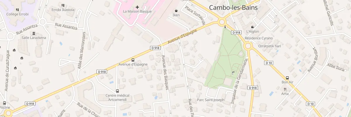 Plan du 2 Rue des Fleuristes à Cambo-les-Bains