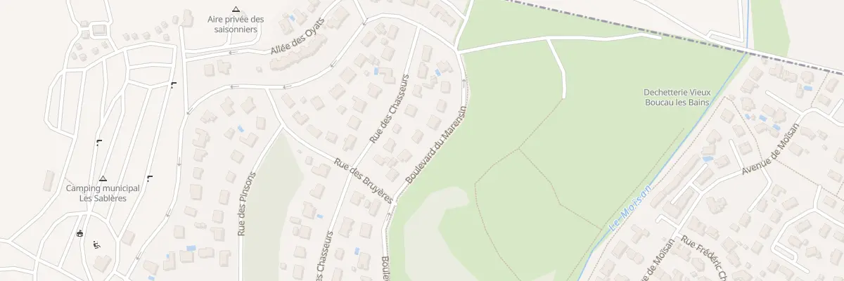 Plan du 12 Bd du Marensin à Vieux-Boucau-les-Bains
