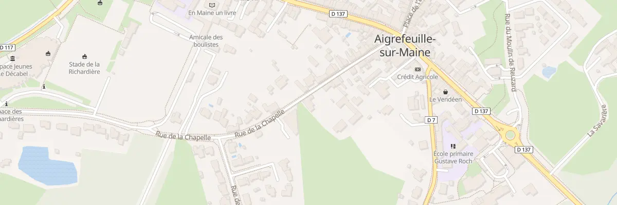 Plan du 21A Rue de la Chapelle à Aigrefeuille-sur-Maine