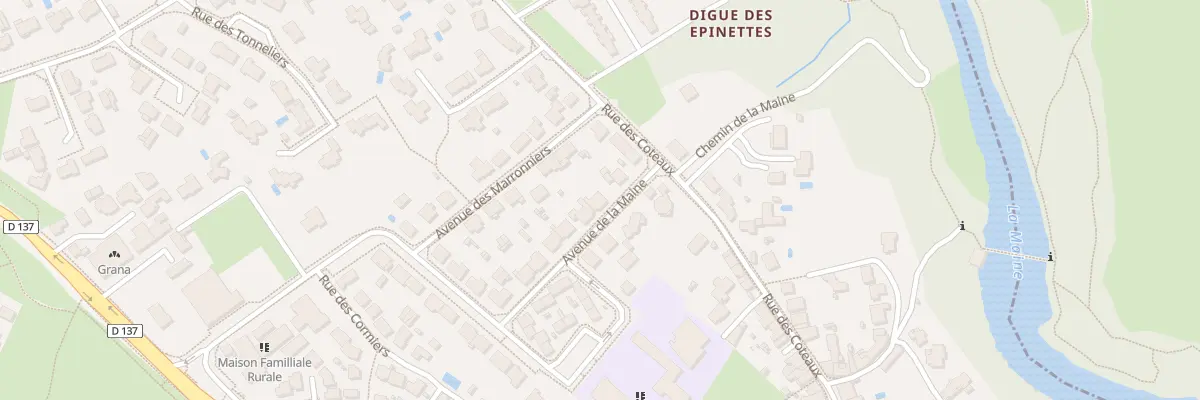 Plan du 2 Av de la Maine à Aigrefeuille-sur-Maine