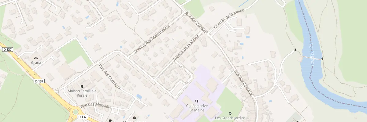 Plan du 7 Av de la Maine à Aigrefeuille-sur-Maine