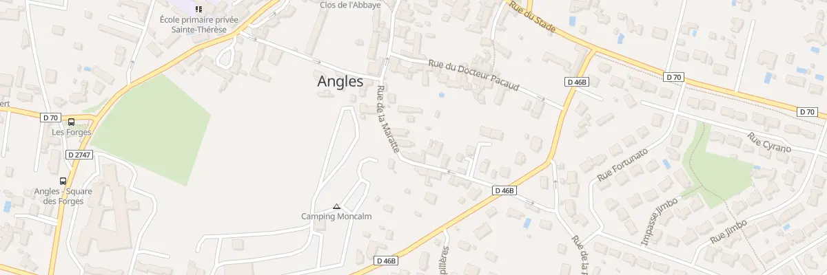 Plan du 3 Rue de la maratte à Angles