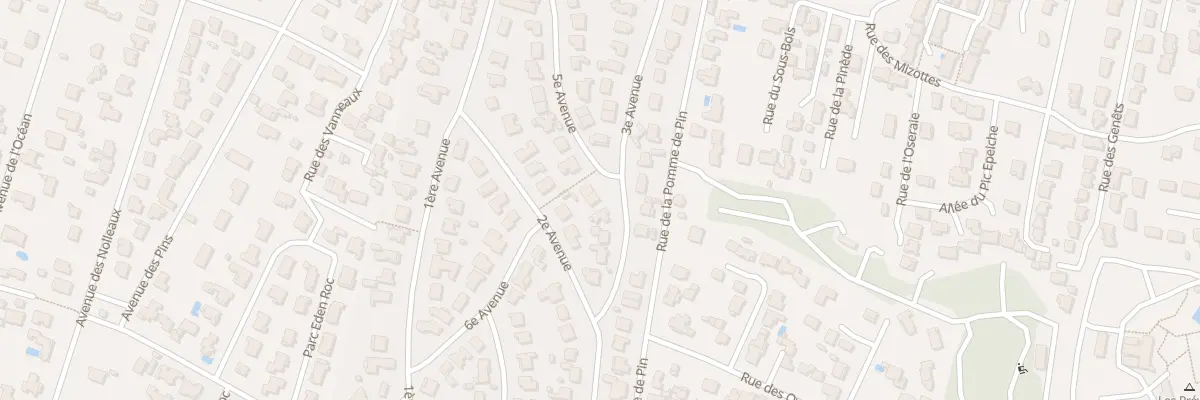 Plan du 24 Av Parc du Rocher 5eme Ave à La Tranche-sur-Mer