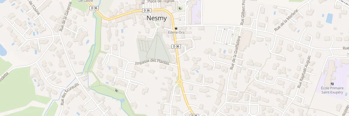 Plan du 36 Rue georges clemenceau à Nesmy